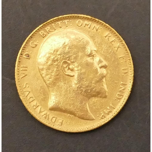 642 - An Edward VII gold Sovereign, 1902