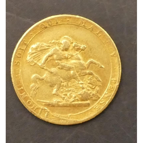 651 - A George III gold Sovereign, 1820, 7.8 grams