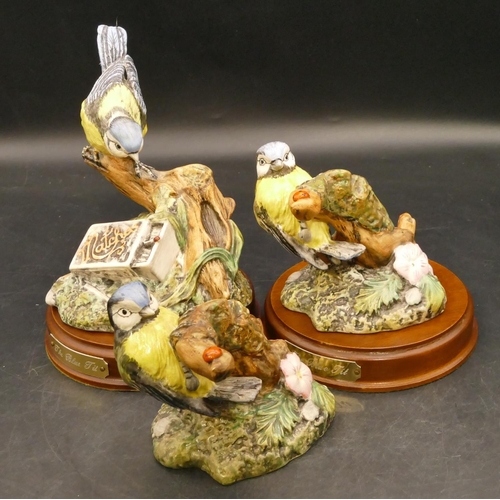 69 - 3 Royal Doulton Garden Bird groups 