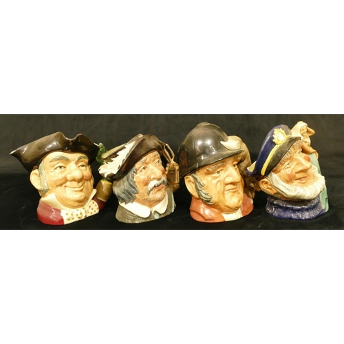 7 - 4 Royal Doulton large character jugs 