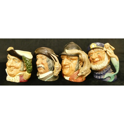 7 - 4 Royal Doulton large character jugs 