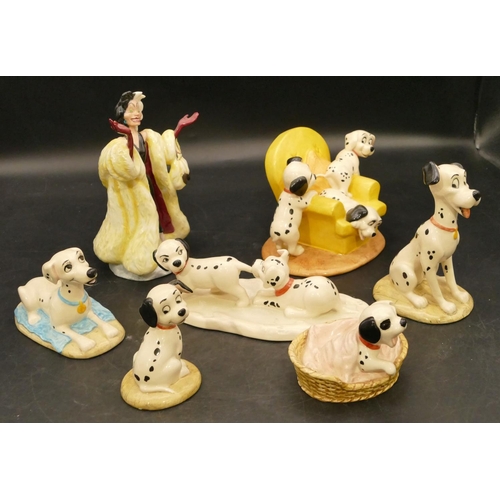 70 - 7 Royal Doulton 101 Dalmatians figures 