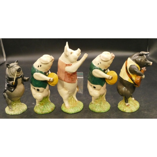 71 - 5 Beswick Promenade Band figures 