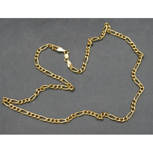 760 - A 9ct gold linked chain, 46cm long, 5.3 grams