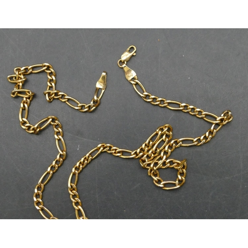 760 - A 9ct gold linked chain, 46cm long, 5.3 grams