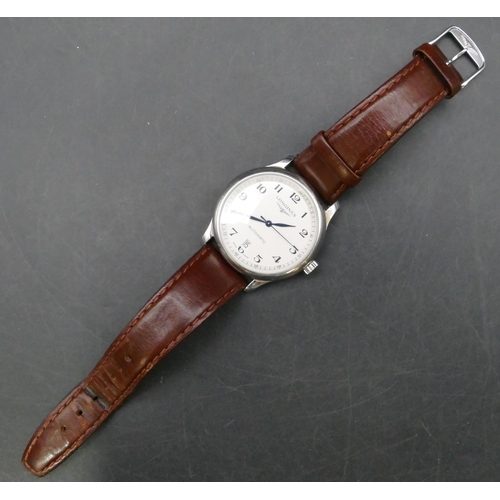 763 - A gent's Longines automatic steel (Master Collection) circular wristwatch, Ref L2.648.4, Serial numb... 