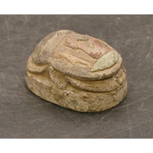 803 - An Eastern Scarab, 5cm long