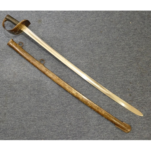 812 - A British Army Cavalry sword, stamped to blade 