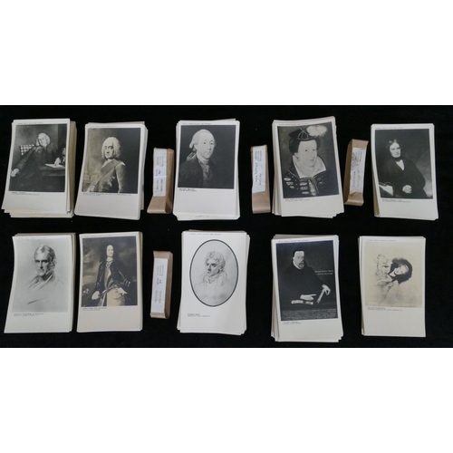 829 - A quantity of various National Portrait Gallery postcards including General Gordon, Nelson, Captain ... 