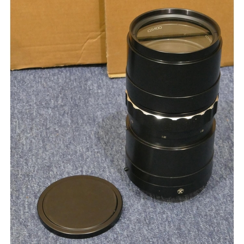 849 - NTO 1000 A 1100 mm Telephoto Mirror Lenses in fitted case