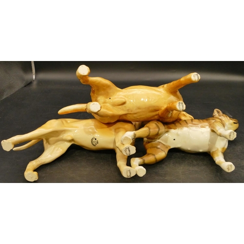 87 - 3 Beswick figures of dogs 