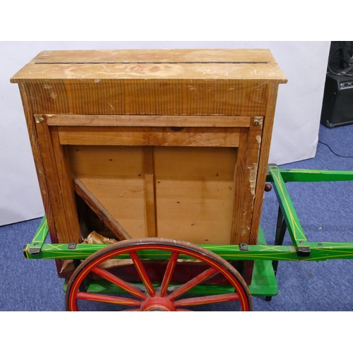 885 - Faventia, Barcelona, mid-20th Century miniature barrel cylinder musical box in the form of an organ,... 