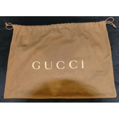 887 - A Gucci Tote bag Princey GG canvas leather beige/dark brown, no. 163805/1781 with ribbon motif