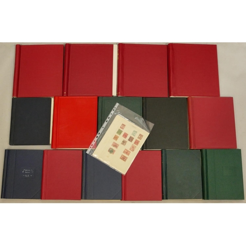 892 - 14 stamp albums, including Basutoland, South Africa, Ceylon 1938, Penny Blacks, Austria, British Emp... 