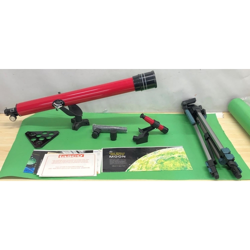 8079 - A Tasco telescope, boxed and a Miranda Titan TP10 tripod, boxed. (2)