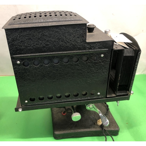 8094 - An Ensign Optiscope Magic Lantern projector Number 6 in brown leather hard case.