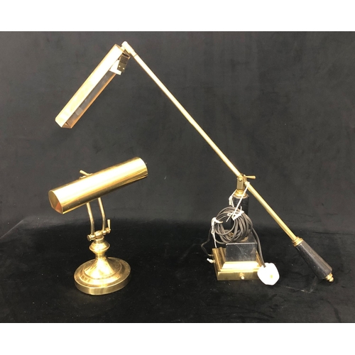 8098 - 2 brass angle poise lamps. (2)