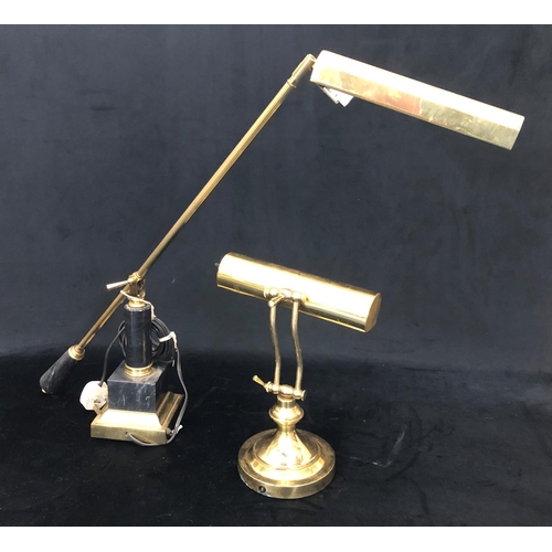 8098 - 2 brass angle poise lamps. (2)