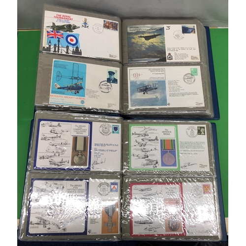 8102 - 2 boxed albums containing  a quantity of RAF First Day Covers. (2)