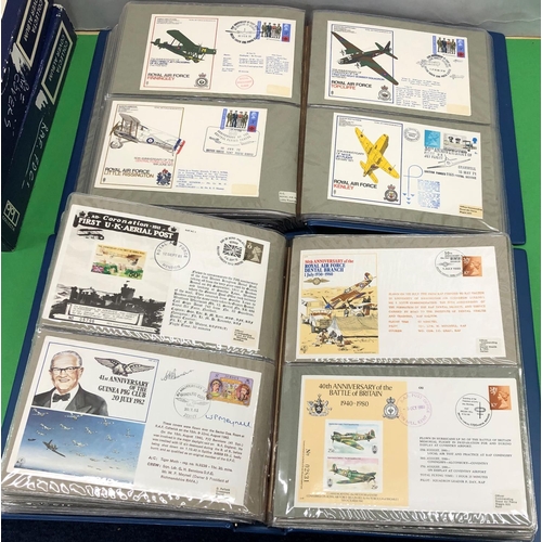 8102 - 2 boxed albums containing  a quantity of RAF First Day Covers. (2)