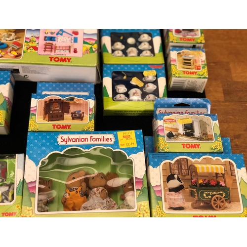 8106 - A Tomy Sylvanian Families Deluxe Country Mansion, boxed and a quantity of other boxed Sylvaninan fam... 