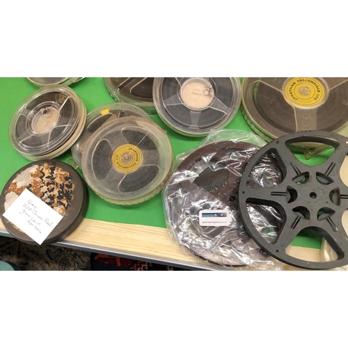 8115 - A quantity of cine reels and film.