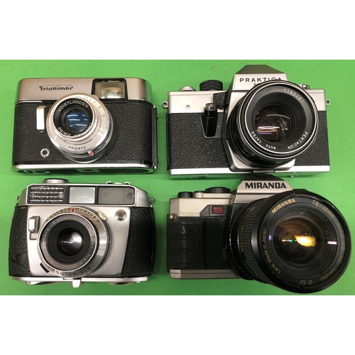 8119 - A quantity of various cameras including Praktica, Cosina, Edixa, Olympus etc. (14)