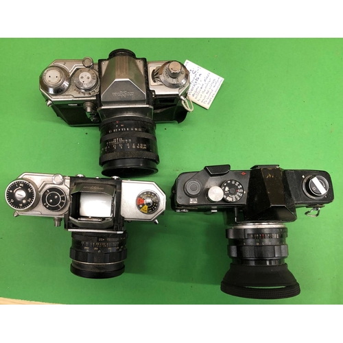 8119 - A quantity of various cameras including Praktica, Cosina, Edixa, Olympus etc. (14)