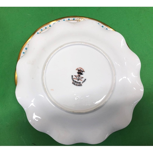 8171 - A set of 12 Limoges fish patterned dinner plates, gravy boat (1 edge chip)and platter, 10 Sutherland... 