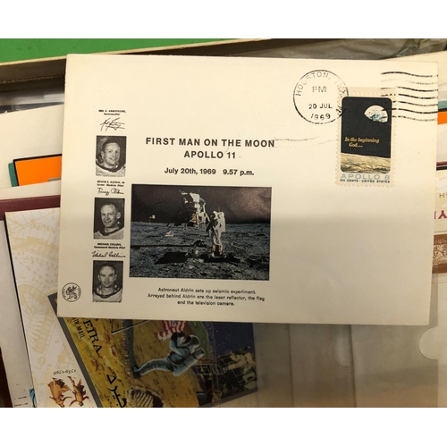 8183 - A quantity of stamp albums, loose stamps and First Day Covers.