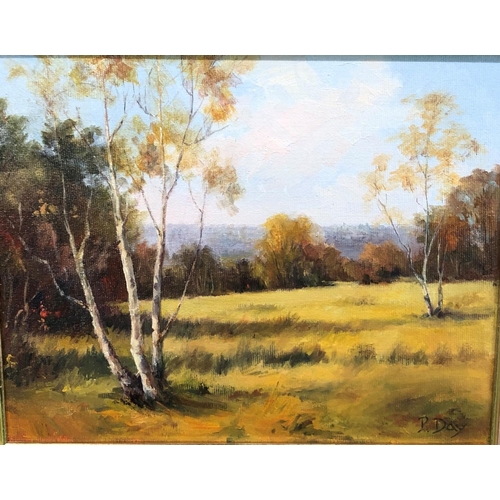 8184 - 2 Nan Parker oils and 1 P. Day oil, all framed, largest 29 x 24cm.