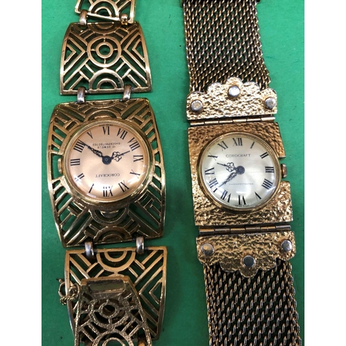 8191 - 2 Sorrentino musical jewellery boxes and 2 ladies watches.