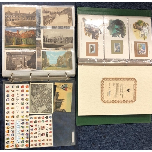 8068 - WWF Animals of the World Stamp Collection album with Certificate of authenticity and a postcard albu... 