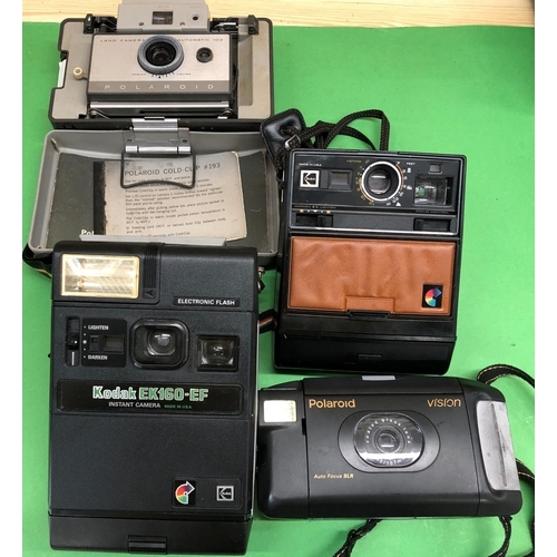 8130 - A quantity of instant cameras, Polaroid 103, Kodak EK160-EF, Polaroid Land Camera, Polaroid Vision e... 