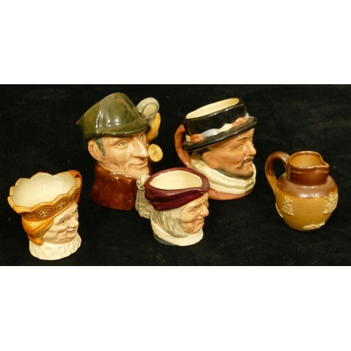 28 - 4 miniature Royal Doulton jugs 