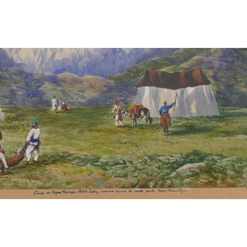 127 - A 19th Century Himalayas watercolour 