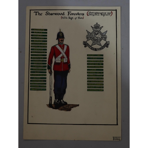 148 - George Ewens 4 military watercolour sketches 