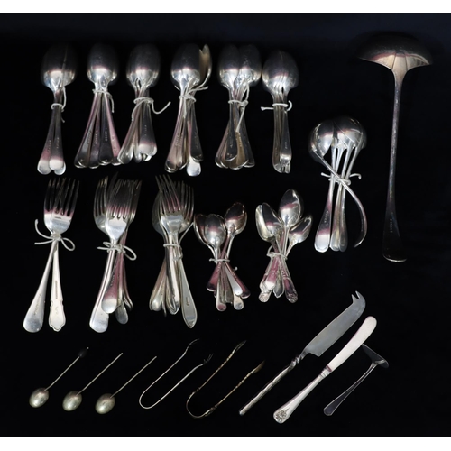 216 - A quantity of various silver plated odd flatware