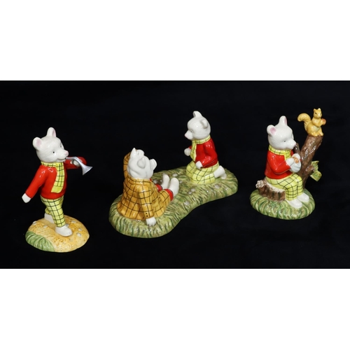 29 - 3 Royal Doulton Limited Edition Rupert characters 