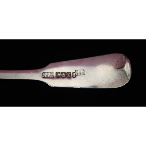 295 - A William IV Scottish silver small ladle stamped 