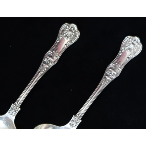 297 - A pair of Victorian Kings pattern sauce ladles, London 1880, maker Francis Higgins & Son, 5.7oz