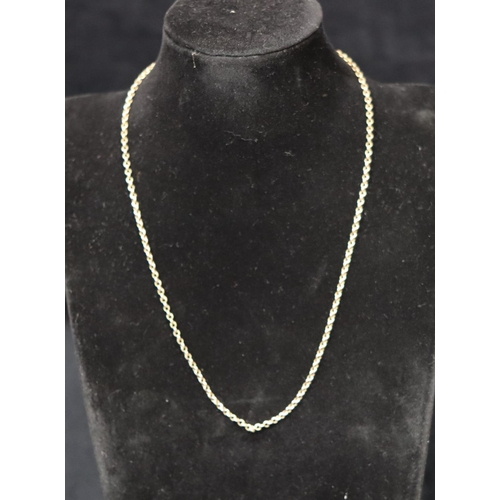 383 - A 9ct gold linked chain (a/f), 3.4 grams