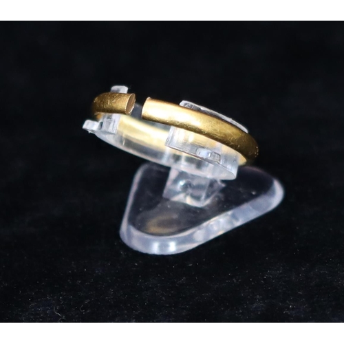 386 - A 22ct gold wedding ring (cut), Size P/Q, 3.2 grams