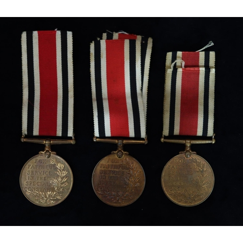 397 - 2 George VI Special Constabulary Faithful Service medals 