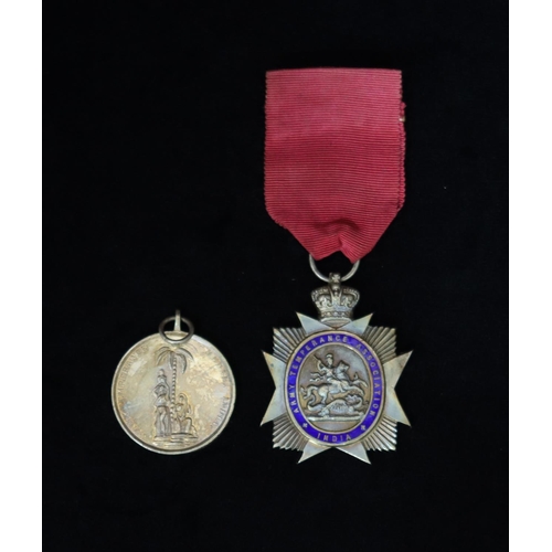 415 - An India Royal Temperance Association medal (with ribbon) and an Army Temperance Association medal 