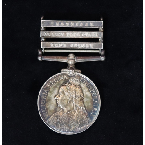 419 - A Victorian South Africa medal with 3 bars 