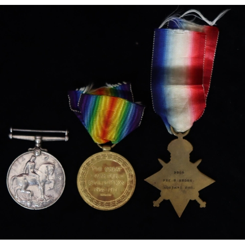 420 - A set of 3 WWI medals, 1914-18 medal, war medal and 1914-15 Star 