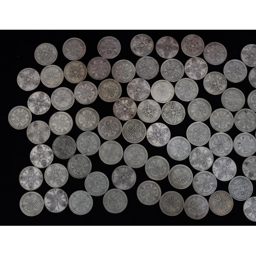 534 - A quantity of various pre-1947 One Florins, 825 grams