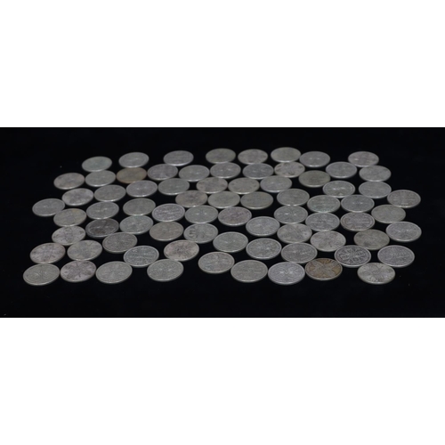 534 - A quantity of various pre-1947 One Florins, 825 grams