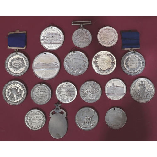 635 - A quantity of various aluminium and other medallions etc. (18)